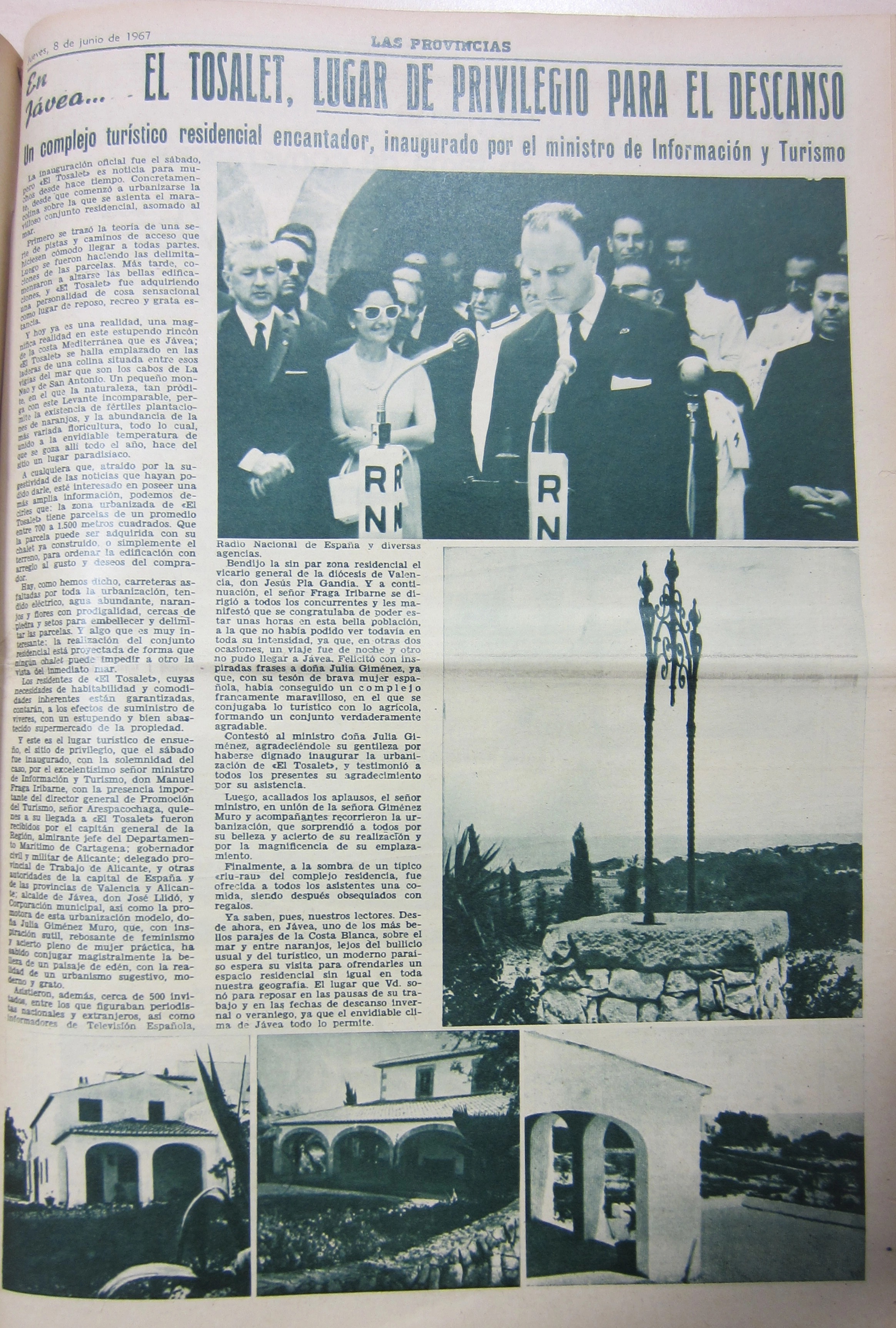 El Tosalet — Press Article 1967